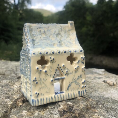 Example ceramic Tea Light Holder by Lydia Crampton
