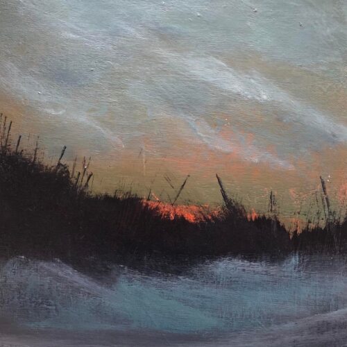Painting of a sunset by Kev Jones